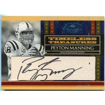 2008 Donruss Classics Timeless Treasures Cuts #5 Peyton Manning /15