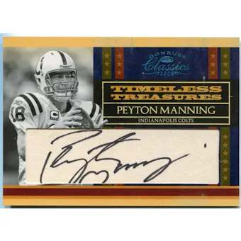 2008 Donruss Classics Timeless Treasures Cuts #5 Peyton Manning /15