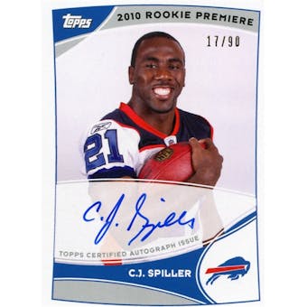 2010 Topps Rookie Premiere Autographs #RPACJS C.J. Spiller /90