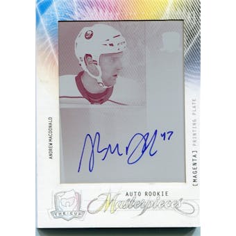 2009-10 The Cup Autograph Printing Plates Magenta #159 Andrew MacDonald 1/1