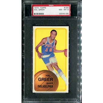 1970/71 Topps Basketball #155 Hal Greer PSA 8 (NM-MT) *4190