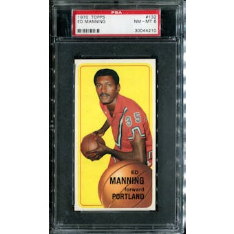 1970/71 Topps Basketball #132 Ed Manning PSA 8 (NM-MT) *4210