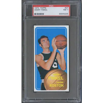 1970/71 Topps Basketball #27 Henry Finkel PSA 7 (NM) *4235