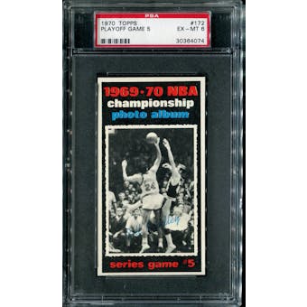 1970/71 Topps Basketball #172 Playoff Game 5 - Bill Bradley PSA 6 (EX-MT) *4074
