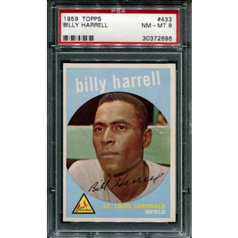 1959 Topps Baseball #433 Billy Harrell PSA 8 (NM-MT) *2696