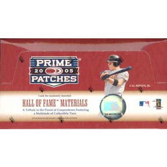 2005 Donruss Prime Patches Baseball Hobby Box