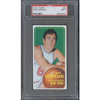 1970/71 Topps Basketball #26 Mike Riordan PSA 7 (NM) *2530