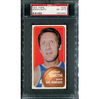 1970/71 Topps Basketball #133 Adrian Smith PSA 8 (NM-MT) *2562
