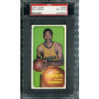 1970/71 Topps Basketball #158 Bill Turner PSA 8 (NM-MT) *2569