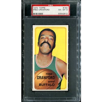 1970/71 Topps Basketball #162 Fred Crawford PSA 6 (EX-MT) *2612