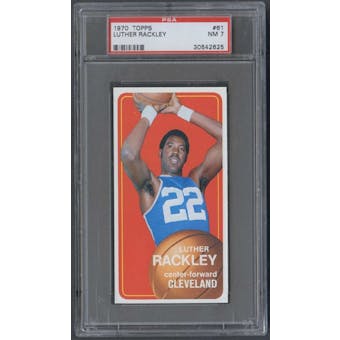 1970/71 Topps Basketball #61 Luther Rackley PSA 7 (NM) *2625