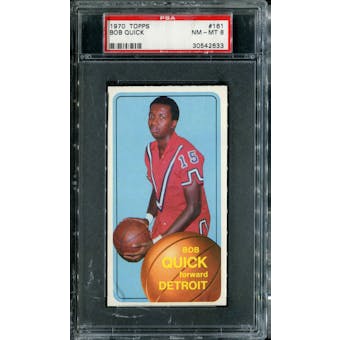 1970/71 Topps Basketball #161 Bob Quick PSA 8 (NM-MT) *2633