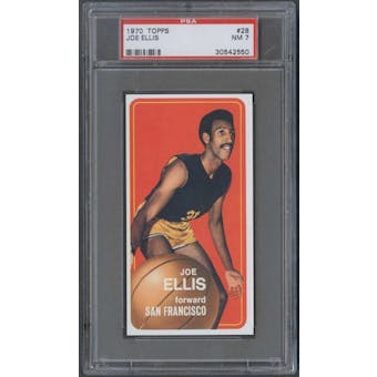 1970/71 Topps Basketball #28 Joe Ellis PSA 7 (NM) *2650