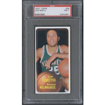 1970/71 Topps Basketball #39 Don Smith PSA 7 (NM) *2651