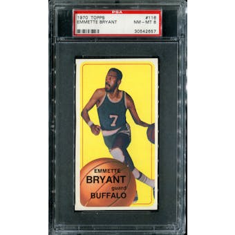1970/71 Topps Basketball #116 Emmette Bryant PSA 8 (NM-MT) *2657