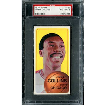 1970/71 Topps Basketball #157 Jimmy Collins PSA 8 (NM-MT) *2655