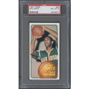 1970/71 Topps Basketball #44 Stu Lantz PSA 8 (NM-MT) *2673