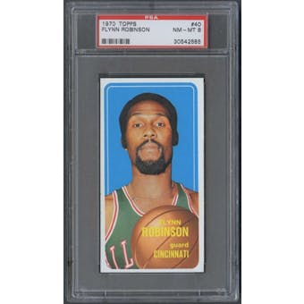 1970/71 Topps Basketball #40 Flynn Robinson PSA 8 (NM-MT) *2685