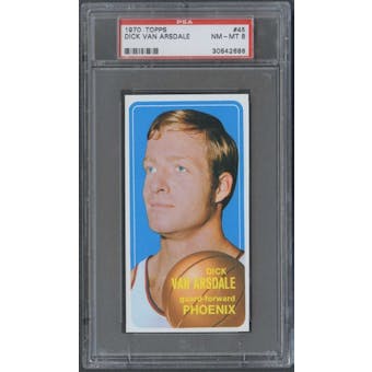 1970/71 Topps Basketball #45 Dick Van Arsdale PSA 8 (NM-MT) *2686