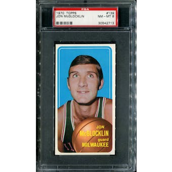1970/71 Topps Basketball #139 Jon McGlocklin PSA 8 (NM-MT) *2713