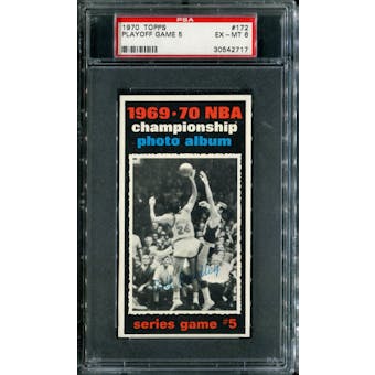 1970/71 Topps Basketball #172 Playoff Game 5 - Bill Bradley PSA 6 (EX-MT) *2717
