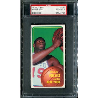 1970/71 Topps Basketball #150 Willis Reed PSA 6 (EX-MT) *2730