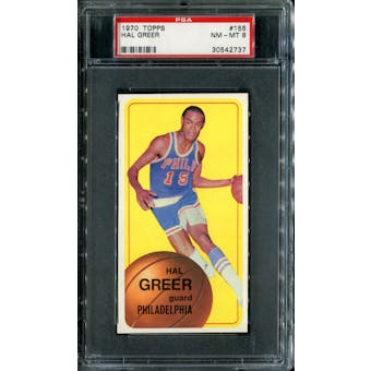 1970/71 Topps Basketball #155 Hal Greer PSA 8 (NM-MT) *2737