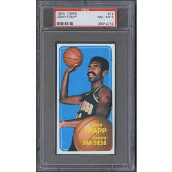 1970/71 Topps Basketball #12 John Trapp PSA 8 (NM-MT) *2743