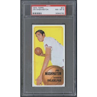 1970/71 Topps Basketball #14 Jim Washington PSA 8 (NM-MT) *2750