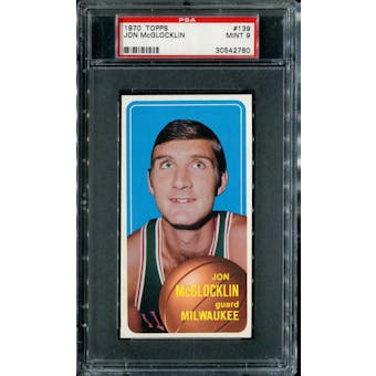 1970/71 Topps Basketball #139 Jon McGlocklin PSA 9 (MINT) *2780