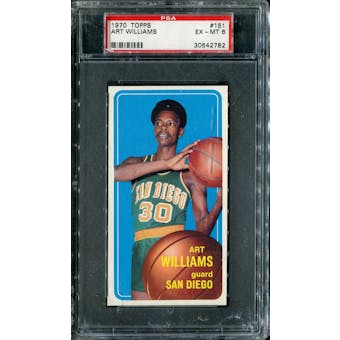 1970/71 Topps Basketball #151 Art Williams PSA 6 (EX-MT) *2782
