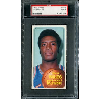 1970/71 Topps Basketball #159 Eddie Miles PSA 7 (NM) *2783