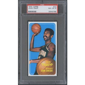 1970/71 Topps Basketball #12 John Trapp PSA 8 (NM-MT) *2788