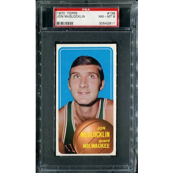 1970/71 Topps Basketball #139 Jon McGlocklin PSA 8 (NM-MT) *2811