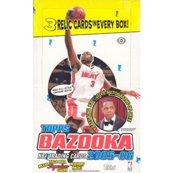 2005/06 Topps Bazooka Basketball Hobby Box