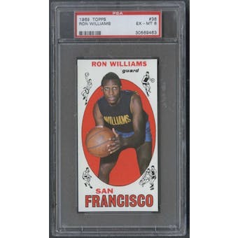 1969/70 Topps Basketball #36 Ron Williams PSA 6 (EX-MT) *9463