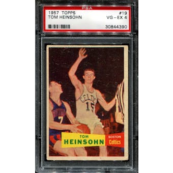 1957/58 Topps Basketball #19 Tom Heinsohn PSA 4 (VG-EX) *4390