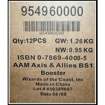 Axis & Allies Miniatures Booster Case (12 ct.)
