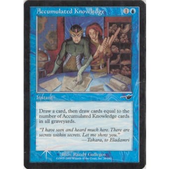 Magic the Gathering Nemesis Single FOIL Accumulated Knowledge - NEAR MINT (NM)