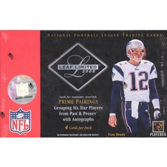 2005 Leaf Limited Football Hobby Box