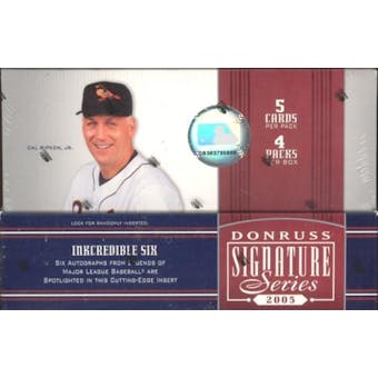 2005 Donruss Signature Series Baseball Hobby Box