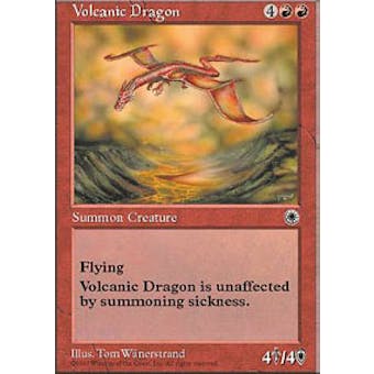 Magic the Gathering Portal 1 Single Volcanic Dragon - NEAR MINT (NM)