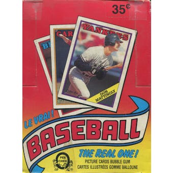 1988 O-Pee-Chee Baseball Wax Box