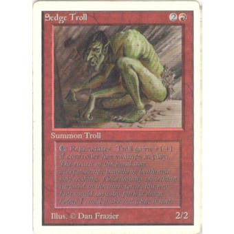 Magic the Gathering Unlimited Single Sedge Troll - MODERATE PLAY (MP)
