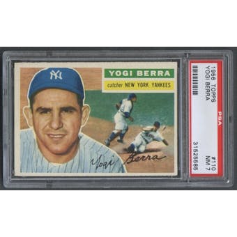 1956 Topps Baseball #110 Yogi Berra PSA 7 (NM) *5585