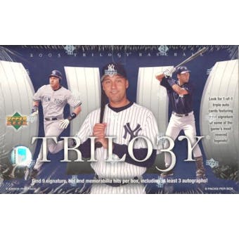 2005 Upper Deck Trilogy Baseball Hobby Box