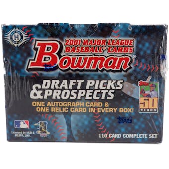 2001 Bowman Draft Picks & Prospects Baseball Factory Set (Box)
