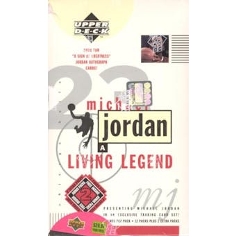 1998/99 Upper Deck Michael Jordan Living Legend Basketball Blaster Box