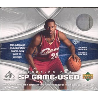2005/06 Upper Deck SP Game Used Basketball Hobby Box