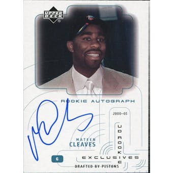 2000-01 Upper Deck Ovation UD Authentics Rookie Exclusives #MC Mateen Cleaves